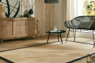 Kusový koberec Herringbone Border Kira Black
