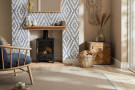Kusový koberec Geometric Jute Blue