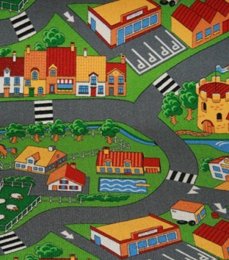 Metrážový koberec  Little Village 90