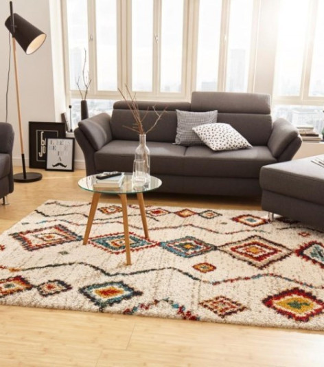 Kusový koberec Nomadic 102693 Geometric Creme