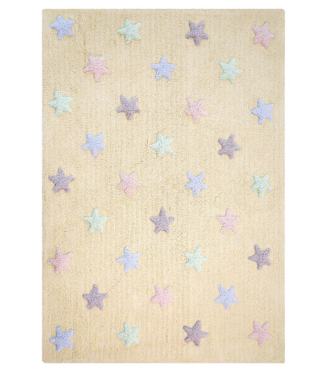 Ručně tkaný kusový koberec Tricolor Stars Vanilla