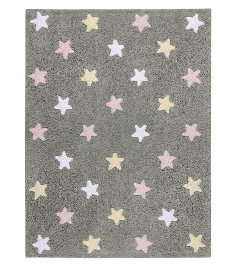Ručně tkaný kusový koberec Tricolor Stars Grey-Pink