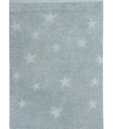 Ručně tkaný kusový koberec Hippy Stars Aqua Blue