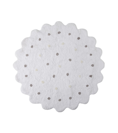 Pratelný koberec Little Biscuit White