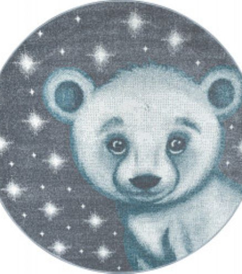 Dětský kusový koberec Bambi 810 blue kruh