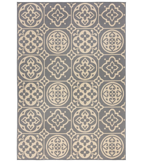 Kusový koberec Florence Alfresco Tile Grey