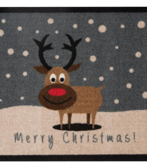 Vánoční rohož se sobem