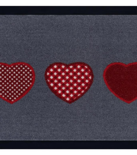 Rohožka Printy 105367 Red grey