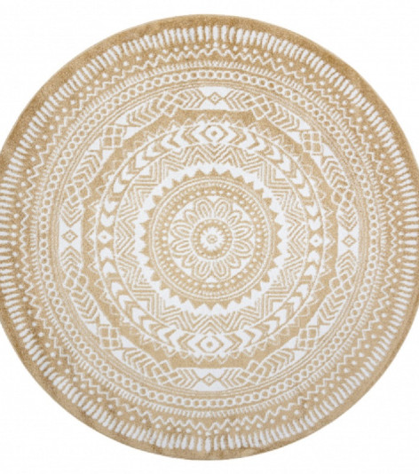 Kusový koberec Napkin gold kruh