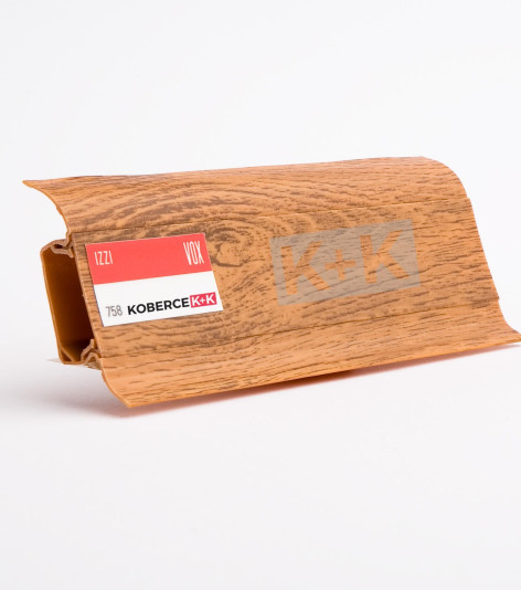 Obvodová soklová lišta plastová (pro PVC a vinyl) dub mocca 758 - 250cm