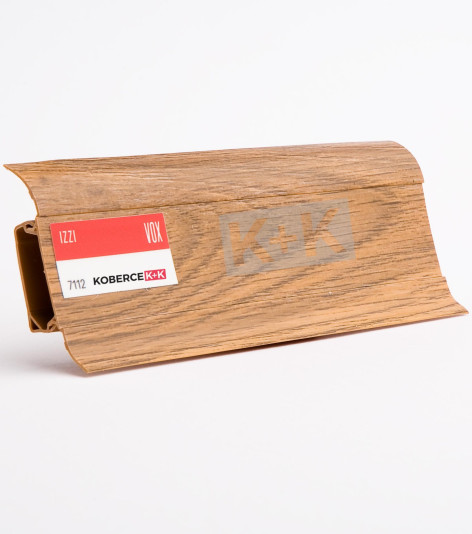 Obvodová soklová lišta plastová (pro PVC a vinyl) dub burgundský 7112 - 250cm