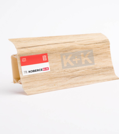 Obvodová soklová lišta plastová (pro PVC a vinyl) šedý dub 778 - 250cm