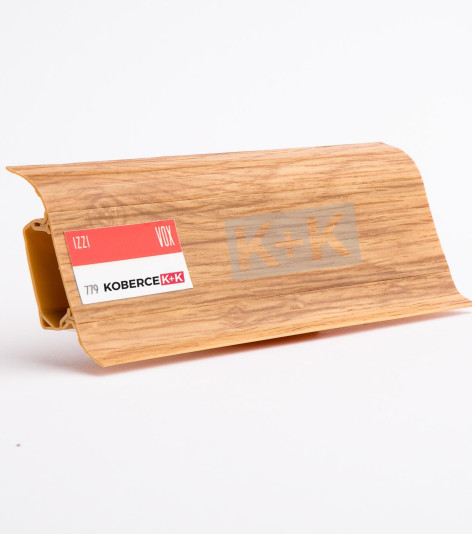 Obvodová soklová lišta plastová (pro PVC a vinyl) dub vínový 779 - 250cm