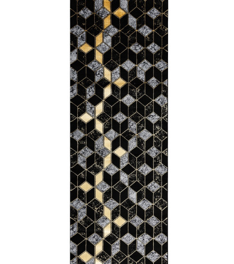 Běhoun Gloss 400B 86 3D geometric black/gold