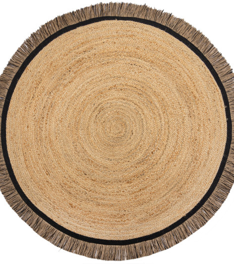 Kusový koberec Kahana Black kruh