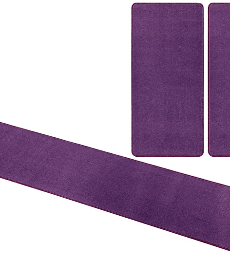 Kobercová sada Nasty 101150 Purple 3 díly: 70x140 cm (2x), 70x240 cm (1x) cm