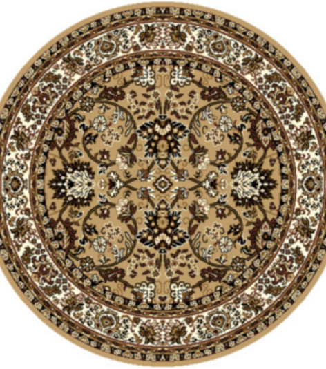 Kusový koberec TEHERAN T-117 beige kruh