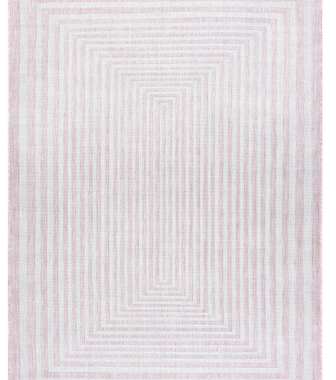 Kusový koberec Sion Sisal Labirinth 22376 pink/ecru – na ven i na doma