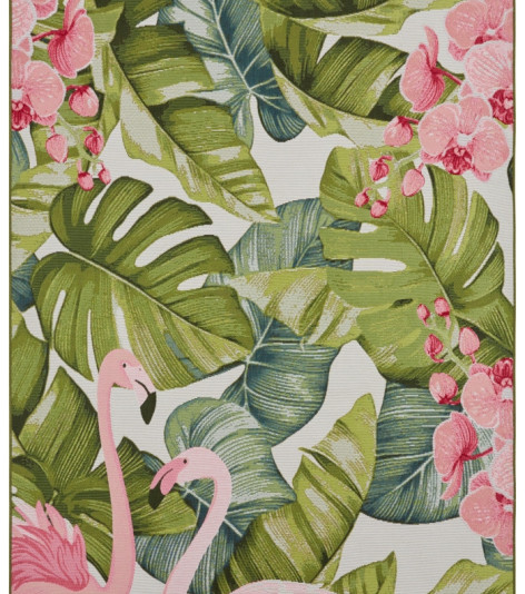 Kusový koberec Flair 105614 Tropical Flamingo Multicolored – na ven i na doma