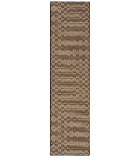 Běhoun Geometric Jute Black