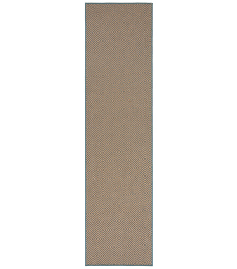Běhoun Geometric Jute Blue