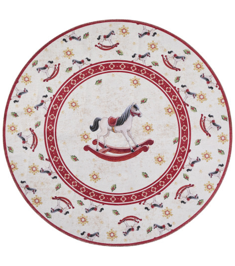 Kusový koberec Villeroy & Boch Toy's delight 106275 Cream, Red kruh