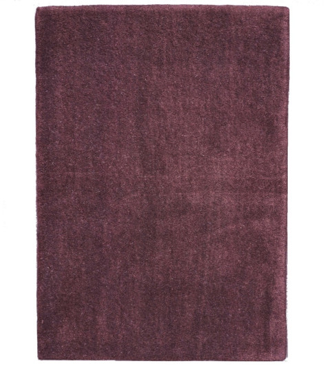Ručně všívaný kusový koberec Asra wool tm. fialová