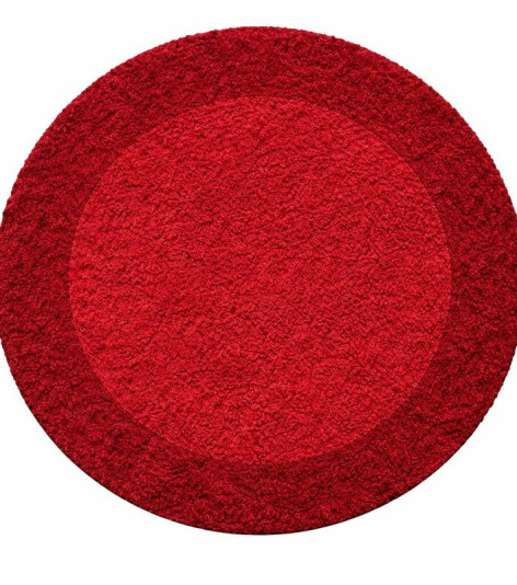 Kusový koberec Life Shaggy 1503 red kruh