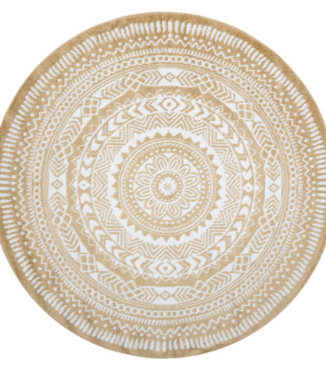 Kusový koberec Napkin gold kruh