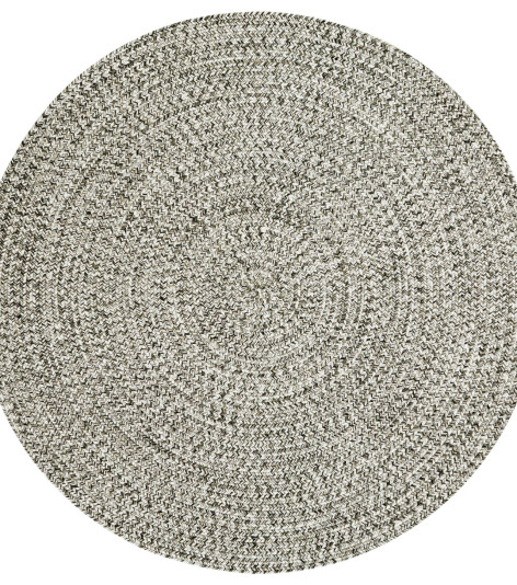 Kusový koberec Braided 105552 Melange kruh – na ven i na doma