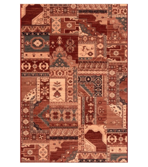 Moderní vlněný koberec Osta Kashqai 4323/300 červený