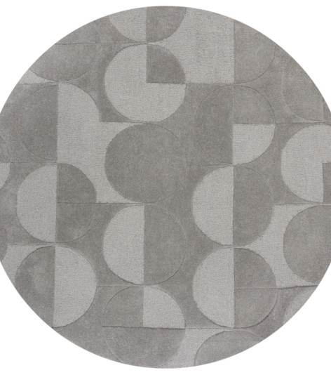 Kusový koberec Moderno Gigi Grey kruh