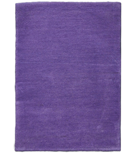 Ručně všívaný kusový koberec Asra wool fialová