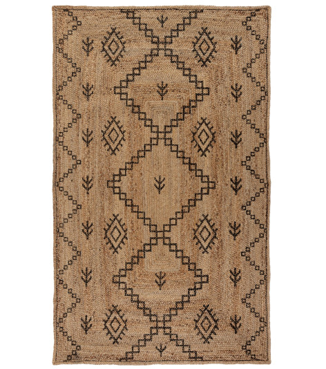 Kusový koberec Printed Jute Rowen Natural/Black