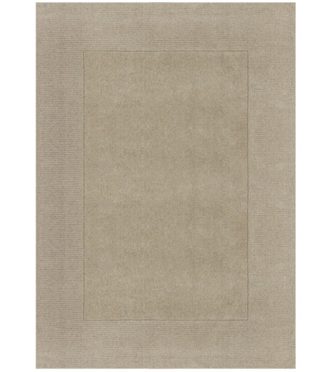 Kusový ručně tkaný koberec Tuscany Textured Wool Border Natural