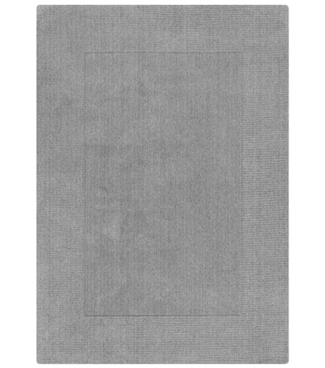 Kusový ručně tkaný koberec Tuscany Textured Wool Border Grey Marl