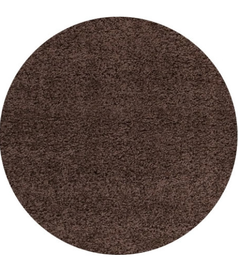 Kusový koberec Life Shaggy 1500 brown kruh