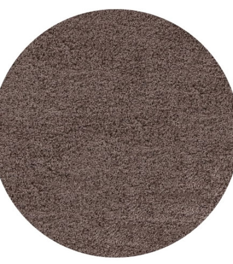 Kusový koberec Life Shaggy 1500 mocca kruh