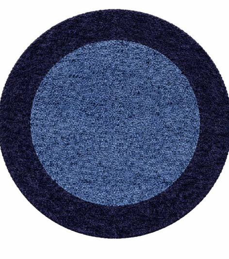 Kusový koberec Life Shaggy 1503 navy kruh