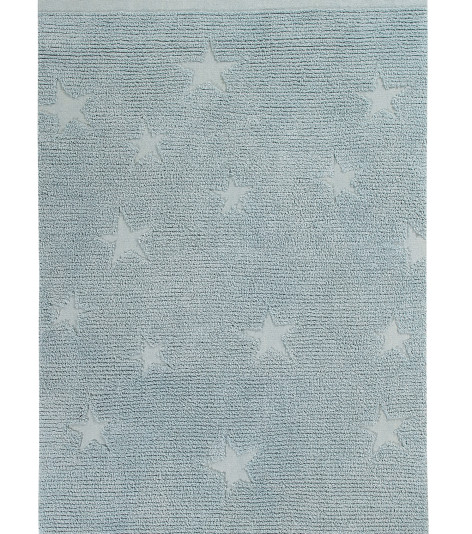 Ručně tkaný kusový koberec Hippy Stars Aqua Blue