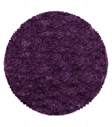 Kusový koberec Fluffy Shaggy 3500 lila kruh