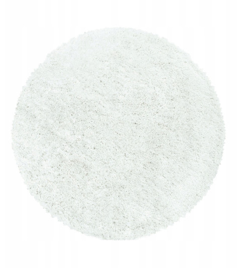 Kusový koberec Fluffy Shaggy 3500 white kruh