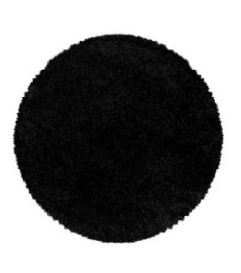 Kusový koberec Sydney Shaggy 3000 black kruh