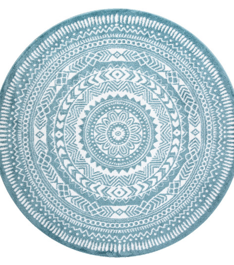 Kusový koberec Napkin blue kruh