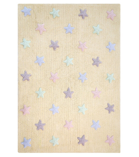 Ručně tkaný kusový koberec Tricolor Stars Vanilla