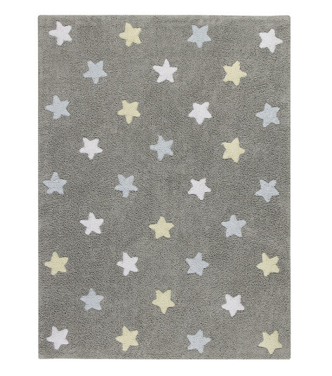 Ručně tkaný kusový koberec Tricolor Stars Grey-Blue