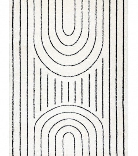 Kusový koberec Mode 8494 geometric cream/black