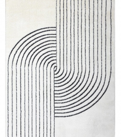 Kusový koberec Mode 8587 geometric cream/black