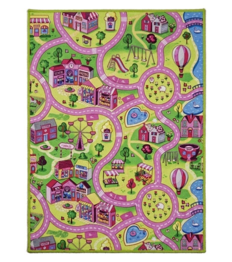 Dětský kusový koberec silnice Sweet Town