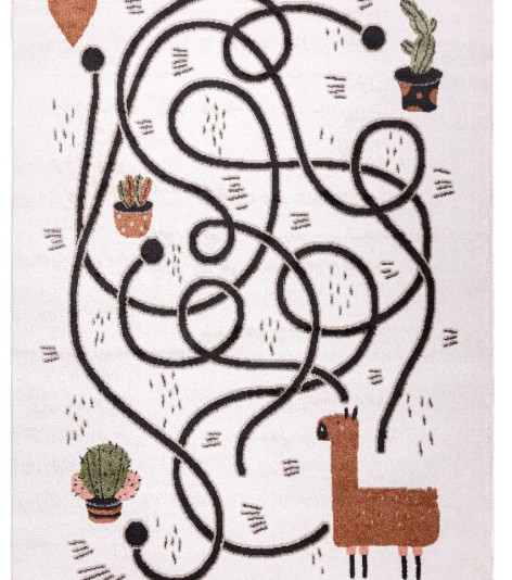 Dětský kusový koberec Fun Game llama cream